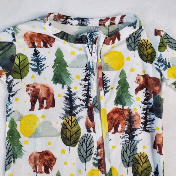 Posh Peanut Archer Bamboo Footed Sleeper Pajama Footie 0-3 Months - Picture 2 of 11